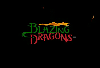 Blazing Dragons Title Screen